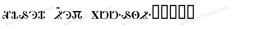 Times New Zoo-man字体转换